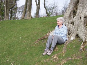 Dr Janet Pennington on Chanctonbury Ring